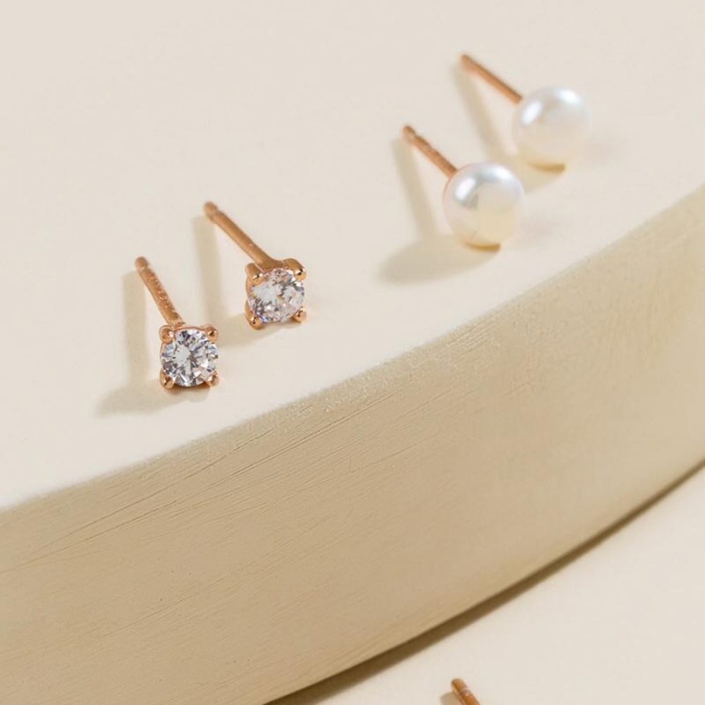 Francesca’s Keyla Sterling Studs Set
